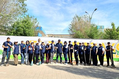 ҰЛЫТАУ ОБЛЫСЫНЫҢ КӘСІПКЕРЛЕР ПАЛАТАСЫ "ТАЗА ҚАЗАҚСТАН-ТАЗА АТАМЕКЕНІМ"РЕСПУБЛИКАЛЫҚ АКЦИЯСЫН ҚОЛДАДЫ